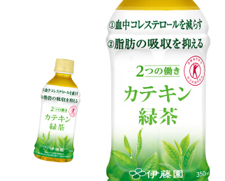 2つの働き カテキン緑茶 PET350ml 24本入