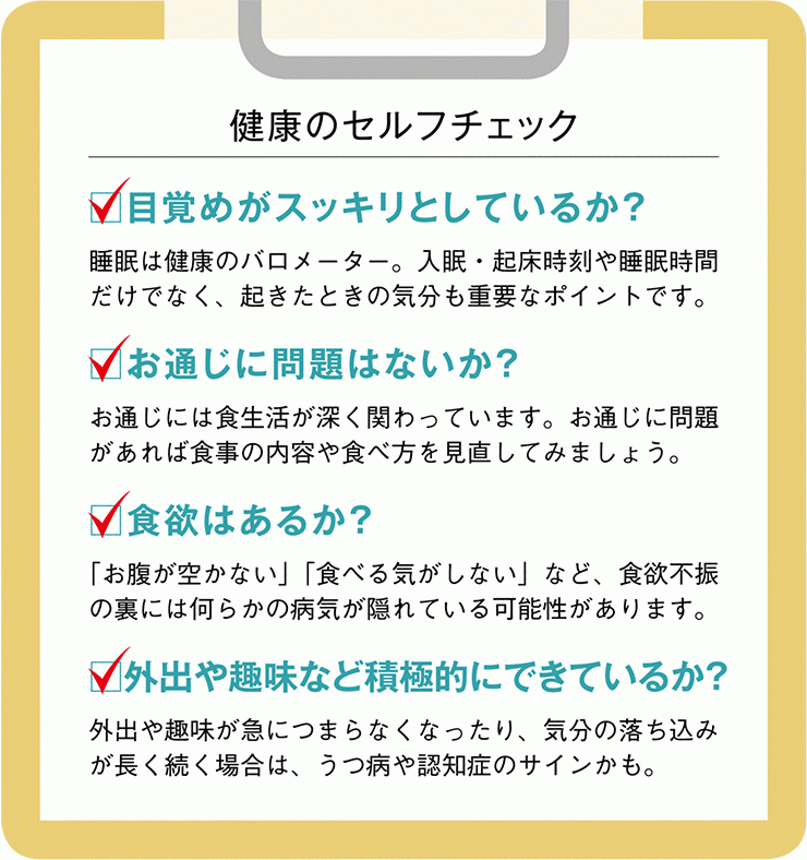 健康維持は 毎日のセルフチェックから 健康のドクターズアドバイス 伊藤園の公式通販 健康体